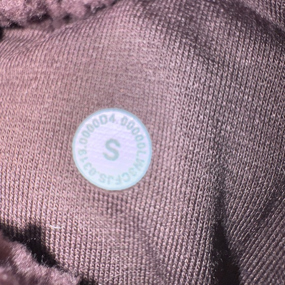 Lululemon Short Sweet & Sherpa Jacket Hoodie size small - Antique Bark - Picture 11 of 13